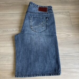 VTG Ecko UNLTD Shorts Mens 36 Blue Denim Baggy Wide Leg Jean Jorts Skater Y2K Bl